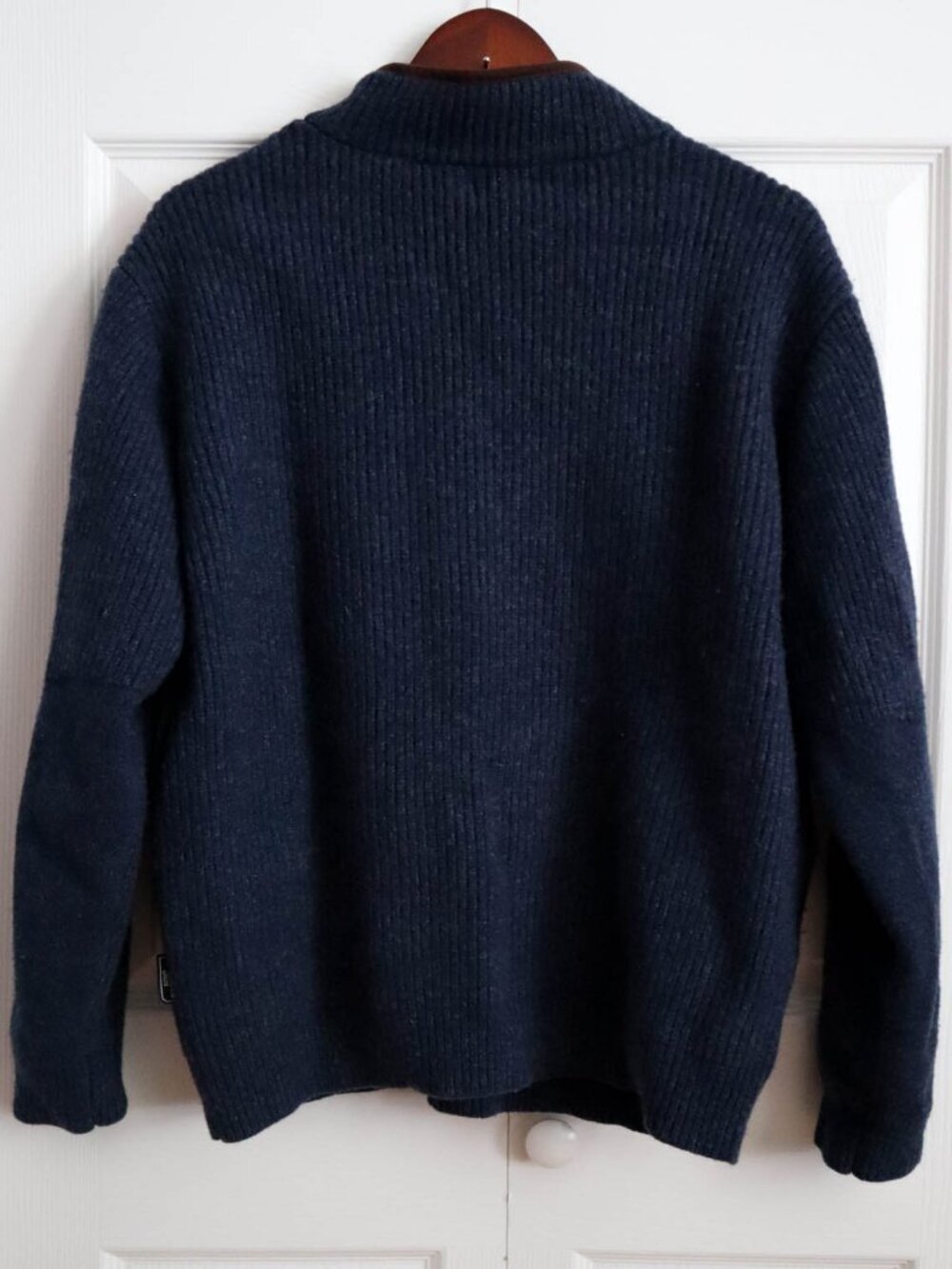 LL Bean Windstopper Waterfowl Quarterzip Sweater Goretex Lined Merino Wool Sz XL - Picture 7 of 11